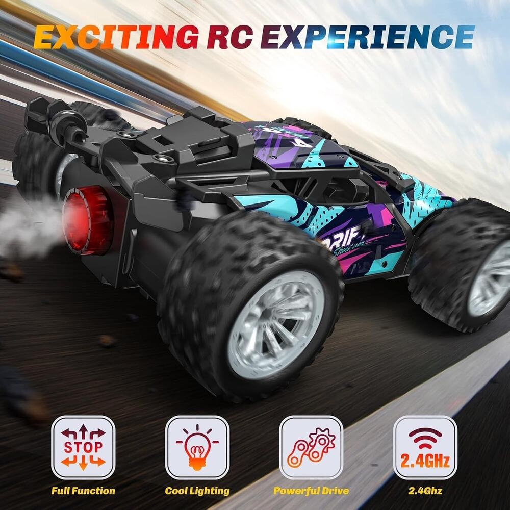TERRIFI Remote Control Car, 2.4GHz Spray Hobby Rc Racing Car with Rechargeable B - Picture 2 of 7